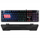 Клавиатура A4Tech Bloody B3370R Игровая, Мембранная, (частично механика 8-Light Strike Libra кл с опт перекл), 0,2 мс, до 100 млн наж, USB , настраиваемая RGB подсветка, 1,8m, Анг/Рус, Чёрный
