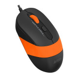 Мышь A4Tech Fstyler FM10, оптическая 1600dpi, USB, длина кабеля 1,5 метра, размер: 108х64х35мм., оранжевый