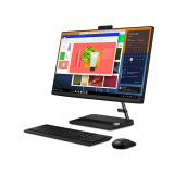 Моноблок Lenovo Aio-3 23.8" N-TCH i5-12450H (up to 4,4Ghz), 12GB DDR4, 512GB NVMe m.2 SSD, FHD IPS, MX550-2GB, WiFi, BT, Rj45 LAN, HDMI, WebCam, DOS, клавиатура+мышь Eng-Ar, черный или белый