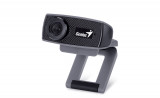 Вебкамера Genius FaceCam 1000X, USB 2.0, 1280x720, 1.0Mpx, Микрофон, Крепление: зажим, Чёрный