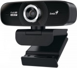 Вебкамера Genius FaceCam 2000X, USB, 1920x1080, 2.0Mpx, Микрофон, Крепление: зажим, Кабель 1.5 метра, Чёрный