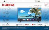 KONKA LED TV 55VR700W 55" UHD 4K 3840x2160 60Hz SMART WEBOS 250cd/m2 HDMI USB magic пульт