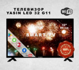 YASIN LED TV 32G11 32" 1366x786, Android 450 cd/m2 1000000:1 6ms 178/178 WiFi