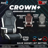 Gaming Chair AEROCOOL Crown PLUS BLACK&RED 4D Armrest 65mm wheels PVC Leather