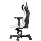 Gaming Chair AD12YDC-L-01-W-PV/C AndaSeat Kaiser 3 L WHITE 4D Armrest 65mm wheels PVC Leather