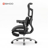 Office Chair SIHOO S100-B102-JT BLACK 3D Armrest, class 4 TUV gaslift,350mm aluminum base, Footrest