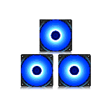 Cooler for PSU/CASE DEEPCOOL XFAN120U BLUE LED 120x120x25 mm