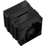 CPU cooler DEEPCOOL AK620 ZERO DARK LGA115*/1700/1200/AMD 2x120mm Black PWM FDB fan,500-1850rpm,6HP