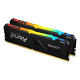 DDR4 16GB (2x8GB) PC-25600 (3200MHz) KINGSTON FURY BEAST KIT RGB KF432C16BBAK2/16