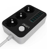 Удлинитель LDNIO (3 розетки и 6 USB) (SE3631) 1.6m black