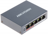 HUB Switch HIKVISION DS-3E0105P-E/M(B)(STD) 4x10/100Mbps PoE,1x1000Mbpc,PoE budget:35W Metal
