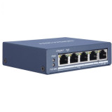 HUB Switch HIKVISION DS-3E0505P-E/M(B)(STD)4x10/100/1000Mbps PoE,1x1000Mbpc,PoE budget:35W Metal