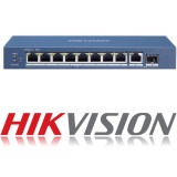 HUB Switch HIKVISION DS-3E0510P-E/M(B)(STD)8x1000Mbps PoE,1x1000Mbpc,1x1000 SFP,PoE budget:58W Metal