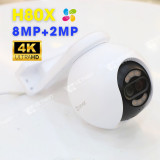 IP camera EZVIZ H80X(4/4mm) DUAL уличн поворот 8MP,LED 30M,WiFi,microSD,MIC/SP CS-H80X-R100-8G82WKF