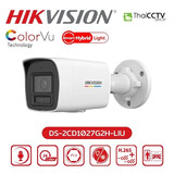 IP camera HIKVISION DS-2CD1027G2H-LIU(2.8mm) цилиндр,уличн 2MP,IR/LED 30M ColorVu,MIC,METAL