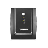 Источник бесперебойного питания CyberPower UT1500E, Мощность 1500ВА/900Вт, UT-серия, Линейно-интерактивный, Напольный, LED/Tel.line/USB, Диапазон работы AVR:165-290В, Бат.1 шт., Вых: 4xSchuko , Чёрный