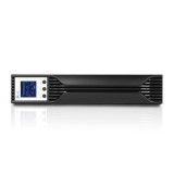 Источник бесперебойного питания SVC RTL-3K-LCD, 3000VA (2100W), Стоечный 19'' 2U, RTL-серия, USB-SMART, Диапазон работы AVR: 145-275В, Бат.: 12В/9Aч*4шт., Вентилятор: 8cм*1шт., 2 вых., Чёрный