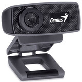 Веб-Камера Genius FaceCam 1000X, USB 2.0, 1280x720, 1.0Mpx, Микрофон, Крепление: зажим, Чёрный