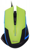 Компьютерная мышь E-Blue Mazer EMS124GR, Оптическая, 600/ 1200/1800/2400dpi, Проводная,Зеленый