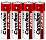 Батарейка CAMELION LR6-SP4, Plus Alkaline, AA, 1.5V, 2700 mAh, 4 шт. в плёнке