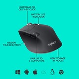 Мышь Logitech Precision Pro M720 Triathlon, Multi-Device, 8 Buttons, 1000dpi, беспроводная Bluetooth, Black