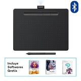 Цифровой графический планшет Wacom Intuos Medium CTL6100WLK0, A5, USB, Bluetooth, 4096 Pressure Levels, Black+Wacom Pen 4K LP-1100K