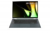 Ультрабук LG gram 14 14T90S-G.ADB8U1 Intel Core Ultra 7 155H (0.70-4.80GHz), NPU Intel AI Boost, 32GB DDR5, 1TB SSD, Intel Arc Graphics, 14"WUXGA (1920x1200) 360° Touch IPS, WiFi ax, BT 5.3, FHD IR WC, CR, Win 11 Home, Backlit Русская клавиатура, Black