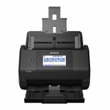 Протяжной сканер документов Epson WorkForce ES-580W Wireless (CIS, A4 Color, 600dpi, 35ppm, 70ipm, DADF-100 page, duplex, 30-bit input/ 24-bit output, Wi-Fi, NFC, USB3.0, Black)