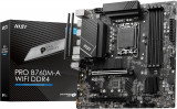 MSI PRO B760M-E D4 mATX,LGA1700,Intel B760,2xDDR4 3200MHz,1*PCI-E4.0,1*PCI-E3.0,1*M2,4*Sata,6Gb/s,1Gb Lan,2*USB3.2,4*USB2.0,HDMI,VGA