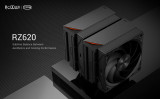 CPU Cooler PC Cooler RZ620 BK (LGA 1700/1200/115X, AM4, 2200RPM, 2x120mm FAN, TDP 260W, 6 Heatpipe, Hydro Bearing, 4Pin PWM)