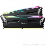 Оперативная память DDR4 16GB (2x8GB)KIT Lexar RGB 3600MHz, 1.2v, CL 22, Black