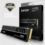 SSD Lexar NM620 256GB M.2 2280, PCIe Gen 3.x4, Read up: 3500Mb/s, Write up: 1300 Mb/s, TBW 125TB