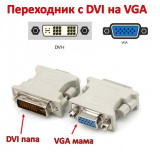 Переходник DVI мама (29 pin) + VGA папа