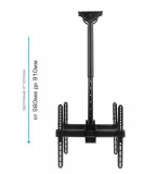 Кронштейн для 2-х мониторов Arm media LCD-1850 (потолочный/ наклонно-поворотный/ 26"-65"/ наклон+5-20°/ поворот180°/ 2x45кг/ black)