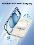 Power Bank UGREEN PB560 Magnetic Wireless (5000mAh), 15W, input/output: Type-Cx1, кабель Type-C-Type-C, 25207