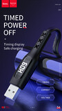 HOCO Data Cable S6 USB-microUSB для передачи данных и зарядки(с таймером и мини дисплеем) 2.4А, 1,2м, black