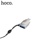 HOCO adapter UA10 OTG microUSB-USB 3.0, pearl nickel