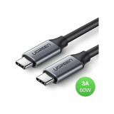 Кабель UGREEN US161 (USB 3.1 Type-C- Type-C, 1.5м), серый 50751