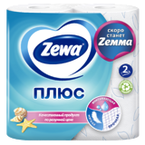 Туалетная бумага Zewa Плюс (белая) 4шт