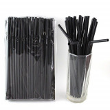 Пластиковые трубочки 300шт черные Sasa Plastic 