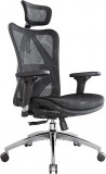 Office Chair SIHOO M57B-N104 BLACK 3D Armrest, class 3 TUV gaslift,350mm aluminium base, Footrest