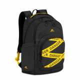 Рюкзак для ноутбука RivaCase 5461 Urban 30L с ярким принтом Черный 15.6'' Водоотталкивающая ткань. Утолщенные стенки. Смягчающие наплечные ремни с регулеровкой. Две секции, застежка молния.