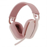 Беспроводные наушники Logitech ZONE VIBE 100 с микрофоном, 20-20000Гц, Bluetooth 5.2, USB Type-C, 185г, Rose [981-001224]