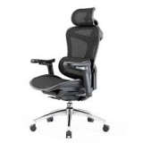 Office Chair SIHOO C100-B101 BLACK 4D Armrest, class 4 TUV gaslift,350mm steel base