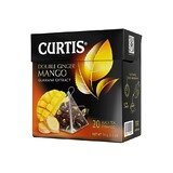 Чай черный в пирамидках CURTIS "Double Ginger Mango" 20 пирамидок