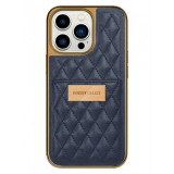 Кожаный чехол ONEGIF с отделением для карт и роскошной вышивкой для iPhone 15 Pro 