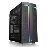 Корпус Thermaltake H590 TG ARGB/Black/Win/SPCC/Tempered Glass*1/Lighting Strip/120mm Standard Fan*2CA-1X4-00M1WN-00