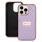 Кожаный чехол ONEGIF с отделением для карт и роскошной вышивкой для iPhone 16 Pro 