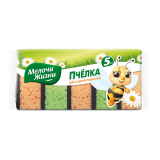 Губки кухонные крупнопористые 5 шт. мж 90 х 60 х 36 мм/mm