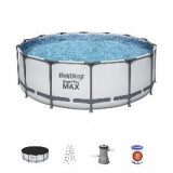 Каркасный бассейн Steel Pro Max 427х122см, 15232л, фил.-насос 3028л/ч, лестница, тент (5612Х)